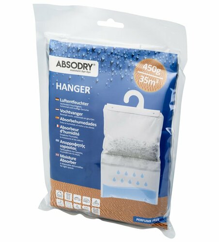 Everbrand Wiszący pochłaniacz wilgoci do szafy Absodry Hanger, 450 g