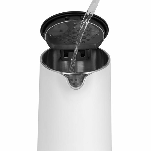 Concept RK3300 Edelstahl-Wasserkocher Salt & Pepper 1,5 l, Weiß