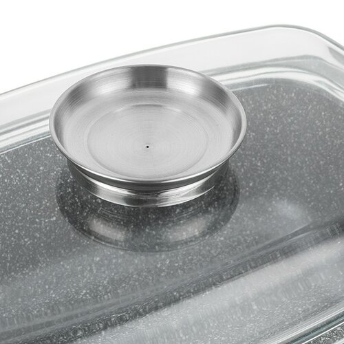 Florina Alumínium tepsi aroma kapaklı Lava 4,5 l, 32 × 22 × 11 cm