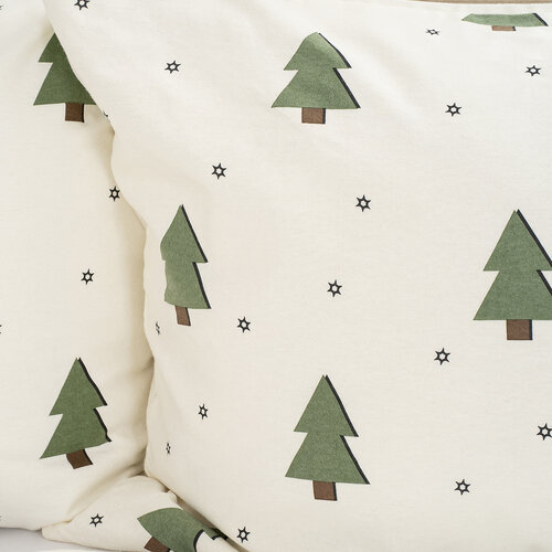 Lenjerie de pat din flanel 4Home Little Trees, 140 x 200 cm, 70 x 90 cm