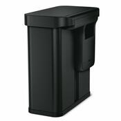 Simplehuman Obdélníkový bezdotykový koš s hlasovým a pohybovým ovládáním 34 + 24 l, černá