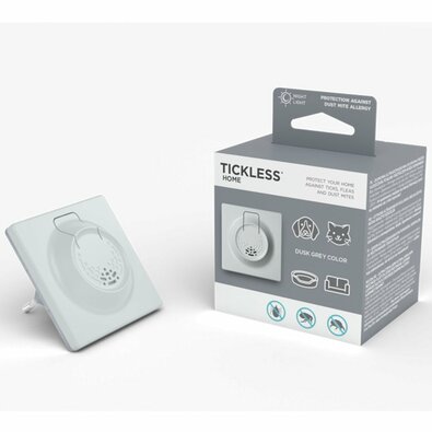 TICKLESS® Home Ultrazvukový odpudzovač kliešťov, bĺch a roztočov pre domácnosť sivá