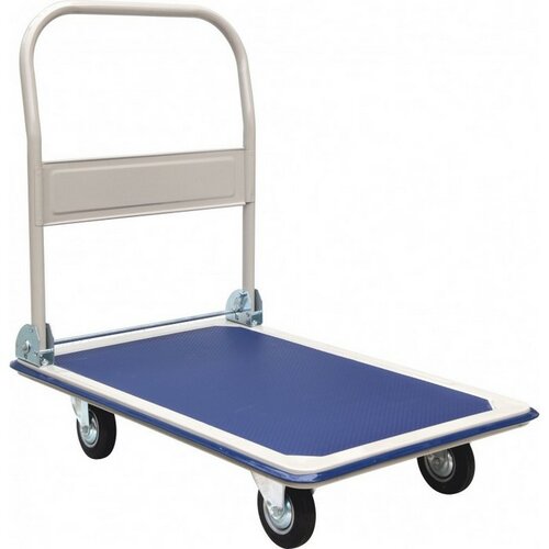 Cărucior platformă albastru, 150 kg