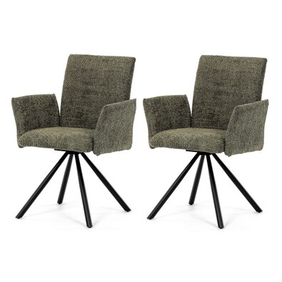 Set de scaune de sufragerie cu mecanism deîntoarcere DCH-W1117 GRN2, 2 buc.