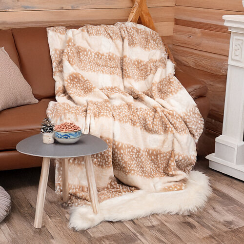 Decke Sika Braun, 130 x 180 cm