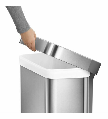 Simplehuman Pojemnik na pedały 55 l, srebrny