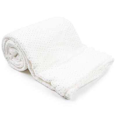 Плед Dots білий, 150 x 125   см