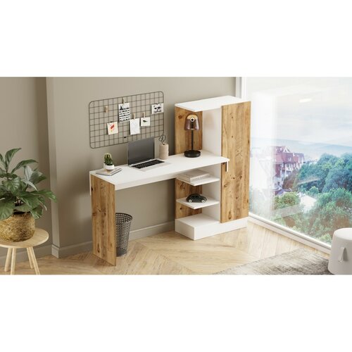 Birou Comi Atlantic Pine and White