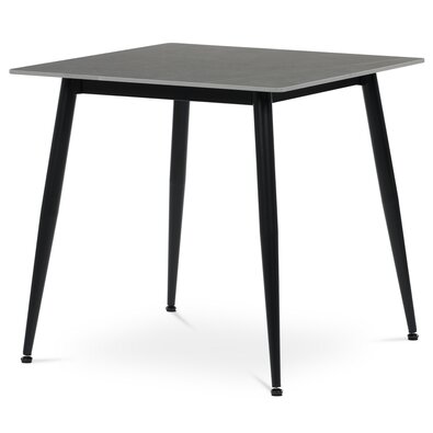 Esstisch 80 x 80 cm, Keramik und Marmor, grau