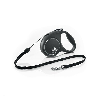 Flexi Samonavíjacie vodítko Black Design S, 5 m, 12 kg