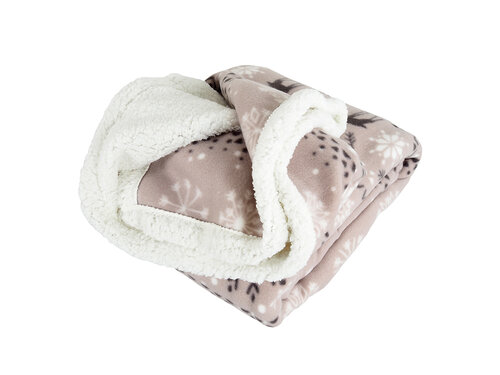 B.E.S. Petrovice Kocyk dla niemowląt BuffaloPłatki śniegu szaro-biały, 150 x 200 cm