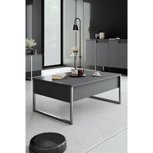 Konferenční stolek Luxe Anthracite and Silver