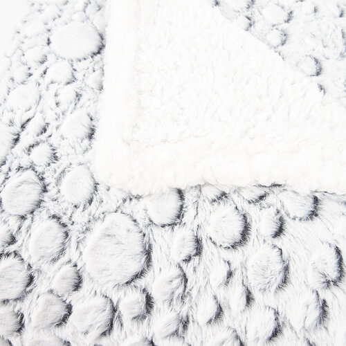 Koc z barankiem Petra szary, 150 x 200 cm