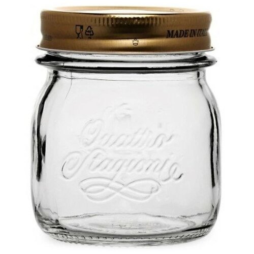 Bormioli Rocco Einmachglas mit Deckel Quattro Stagioni, 250 ml