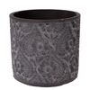 Betonový obal na květináč Black romantic , 15 x13,5 cm