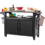 Keter Multifunkční zahradní grilovací stolek UNITY XL 207 l grafit, 134 x 52 x 90 cm