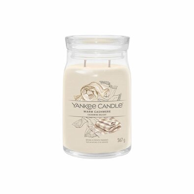 Yankee Candle ароматична свічка Signature у склі велика Warm Cashmere, 567 г