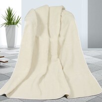 Vlnená deka biela, 155 x 200 cm