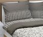 Lenjerie de pat creponată Bellatex Pajiște gri, 140 x 200 cm, 70 x 90 cm