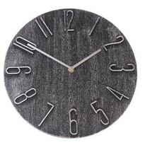 Zegar ścienny Berry dark grey, śr.30,5 cm, plastik