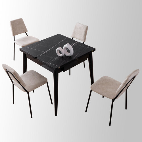 Esstisch Totem Black Marble