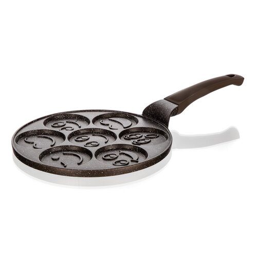 Banquet Ponev za palačinke z neprijemljivopovršino Granite Brown Smile, 26 cm