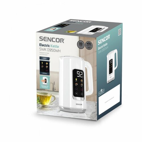 Sencor SWK 0950WH rýchlovarná kanvica, biela