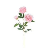Bujor artificial, 67 cm, roz deschis