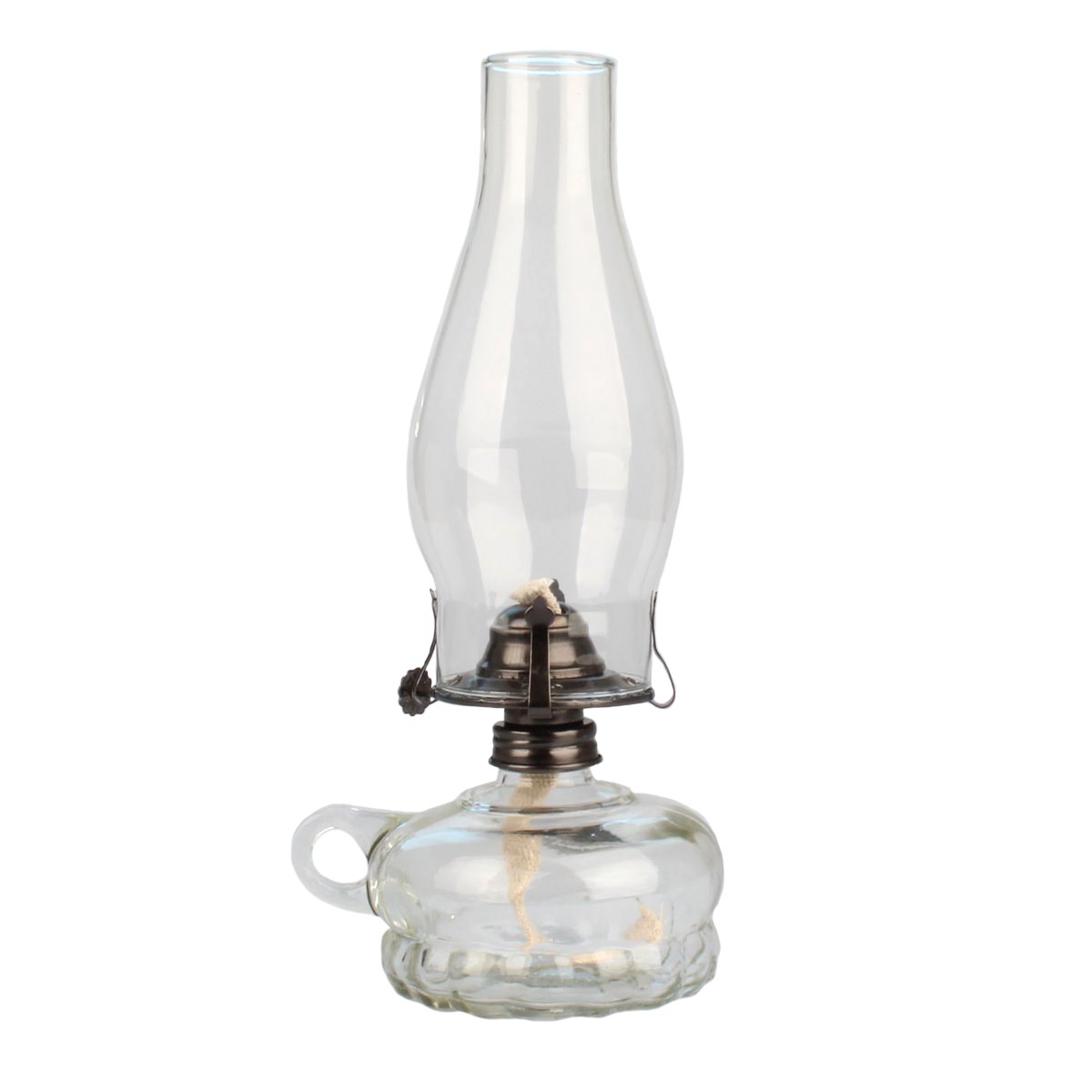 Petrolejová lampa, transparentná