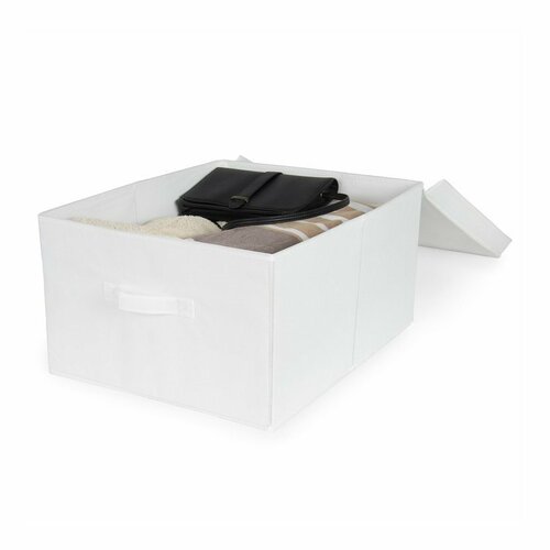 Compactor Składane pudełko kartonowe Wos, 40 x 50 x 25 cm, biały