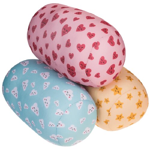 Relaxacijski vratni blazinica valec Oblaki, 30 x15 cm