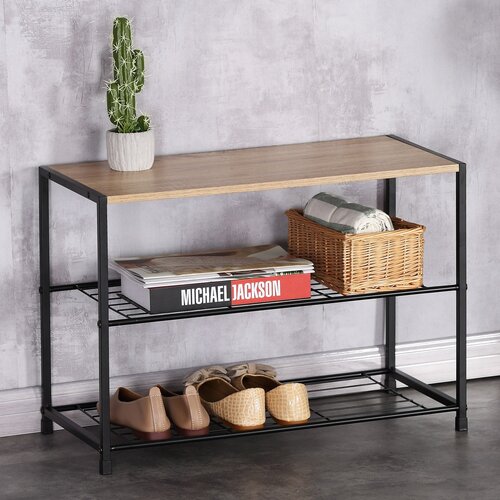 Шафа для взуття GD-413 OAK Leik, 3 полиці, 63 × 30× 43,5 см