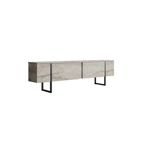 Măsuță TV Luxe Travertine and Black