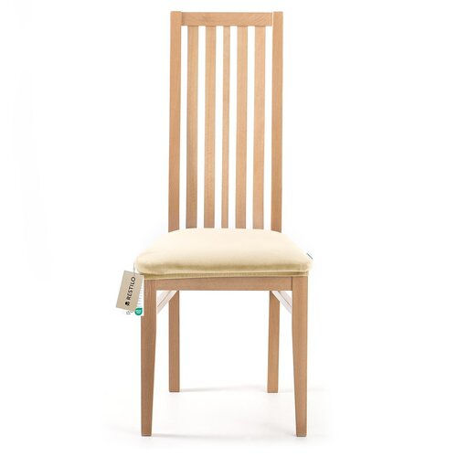 Restilo Натяжний чохол на сидіння стільця Sento світло-бежевий, 40 x 40 + 5 см