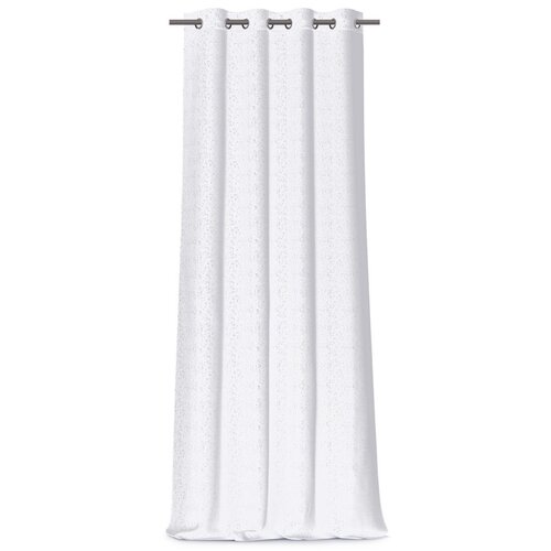 Restilo Фіранка Dots Eyelets срібний, 140 x 250 см