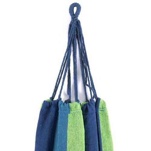 Hamac tip balansoar Restilo Colada albastru-verde, 240 x 80 cm