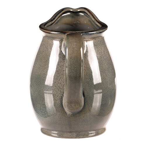 Ceramiczny dzbanek szary, 13 x 14 x 17 cm, mały