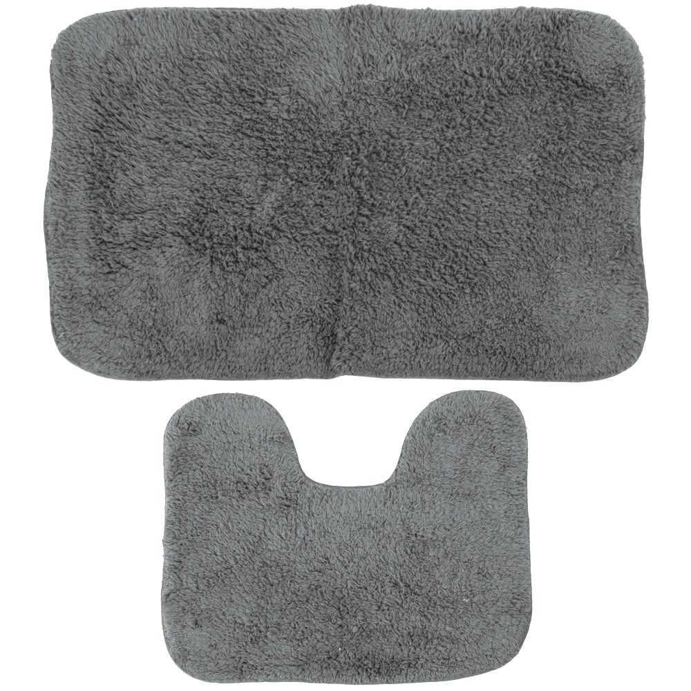 Koopman Kúpeľňová predložka Izabela sivá, sada 2 ks