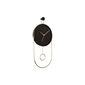 Karlsson 5892BK dizajnové kyvadlové nástenné hodiny, 46 cm