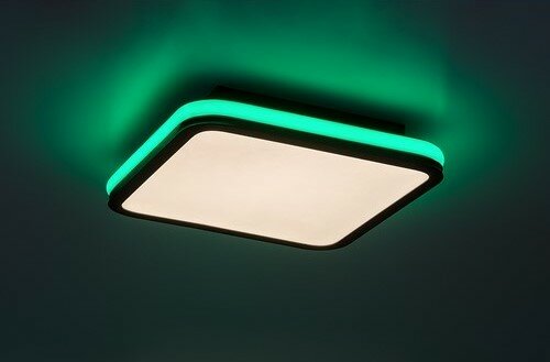 Rabalux 71399 funkčné stropné LED svietidlo Serkan43W, čierne/biele