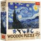 Trefl Dřevěné puzzle 200  - Hvězdná noc -Vincent van Gogh