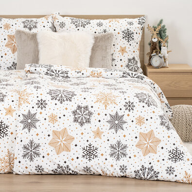 Lenjerie de pat din microflanel 4Home Golden Frost, 160 x 200 cm, 70 x 80 cm