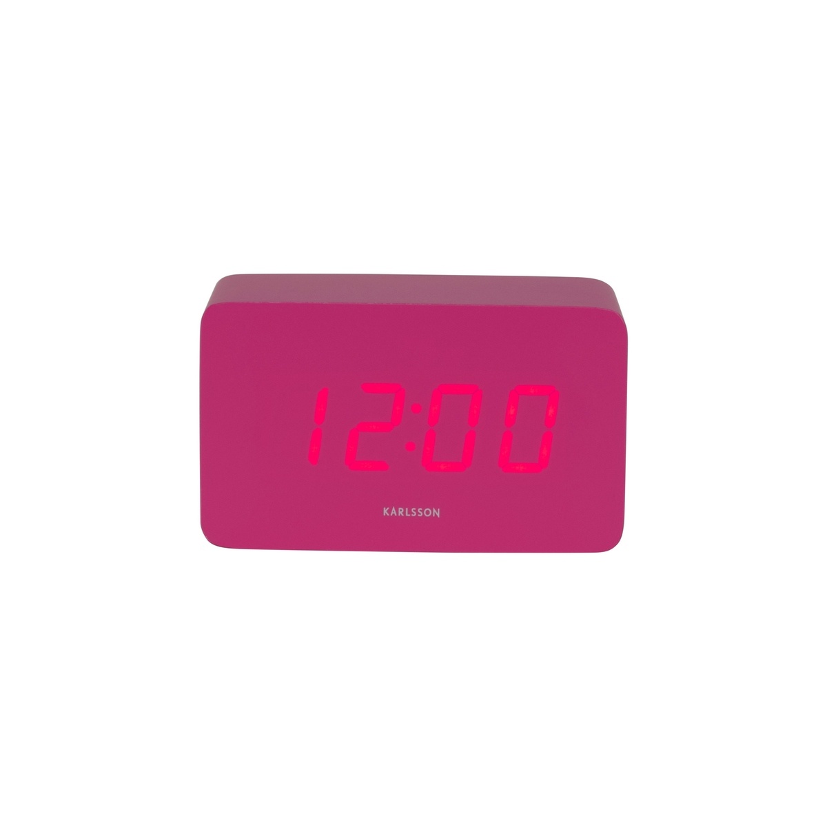 Karlsson 5983BP dizajnové LED hodiny s budíkomružové, 10 cm