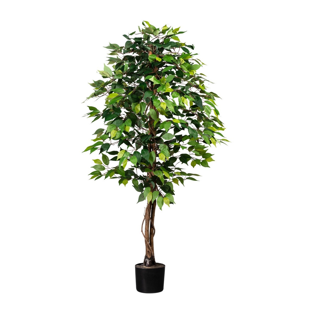 Plantă artificială Ficus benjamin, 160 cm, verde