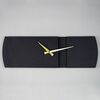 Nástěnné hodiny Origami APS097, Black, 16 x 49 cm