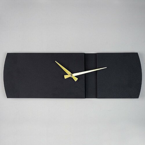 Ceas de perete Origami APS097, Black, 16 x 49 cm