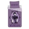 Jerry Fabrics Lenjerie de pat din bumbac WednesdayPurple, 140 x 200 cm, 70 x 90 cm