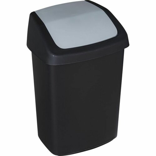 Curver Koš za smeti Swing 10 l, črn
