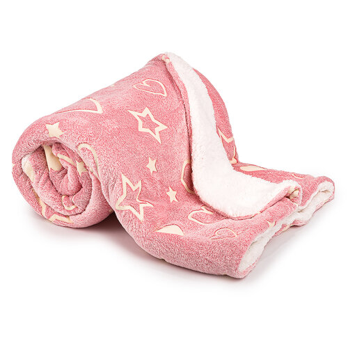 4Home Heart világító gyapjú hatású pléd, 150 x 200 cm