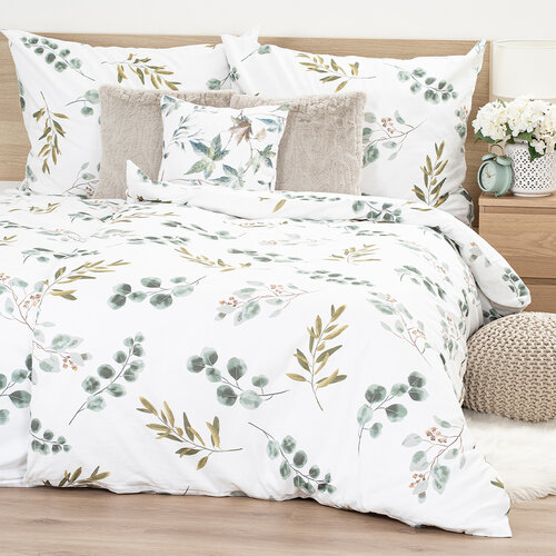 Lenjerie de pat din bumbac 4Home Eucalipt, 220 x200 cm, 2 buc. 70 x 90 cm